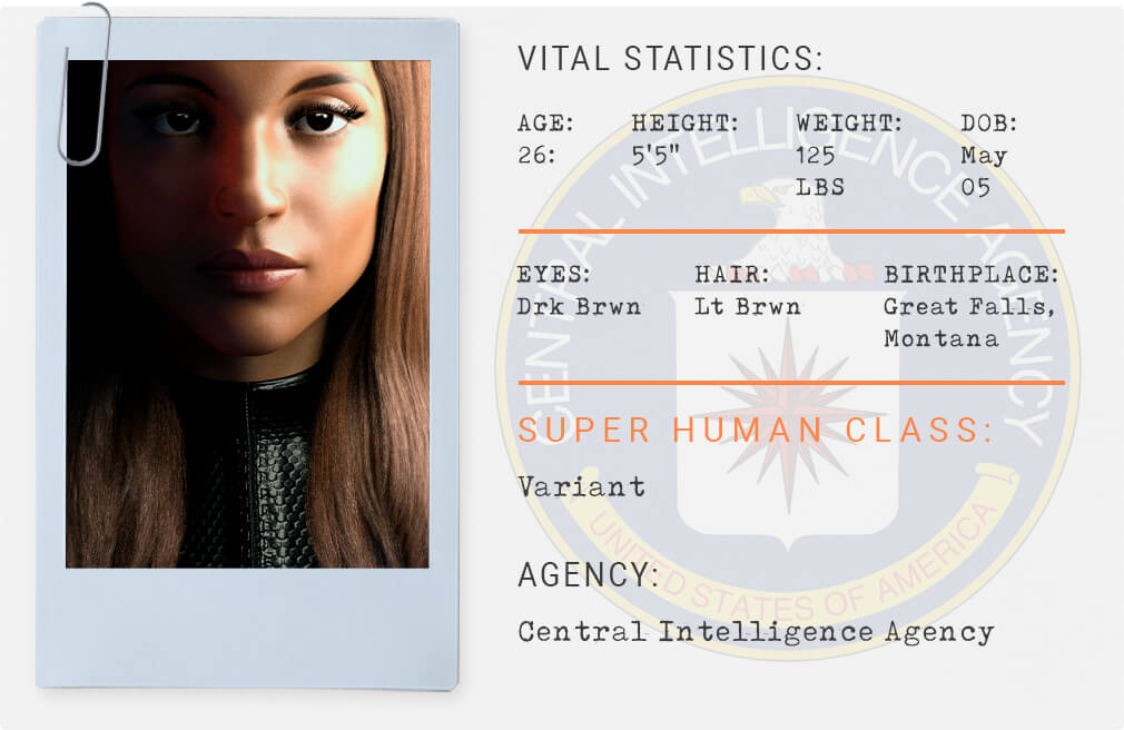 Vigil Character Index Card Agent Cynthia Fighting Bull